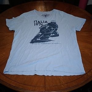 XXL Baby Blue Lucky Brand V neck shirt